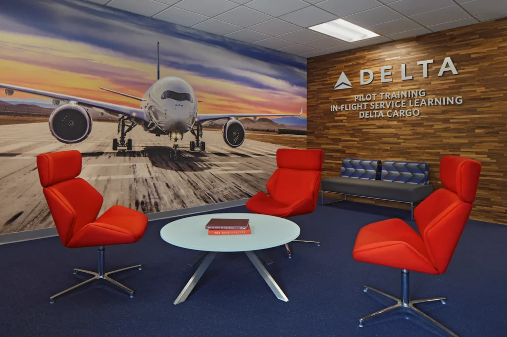 Delta Training Center Lobby.