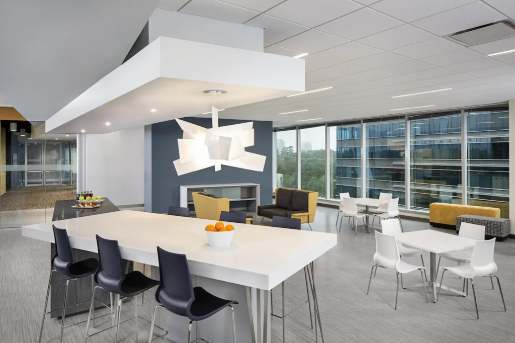 Novelis Garden Terrace workspace.