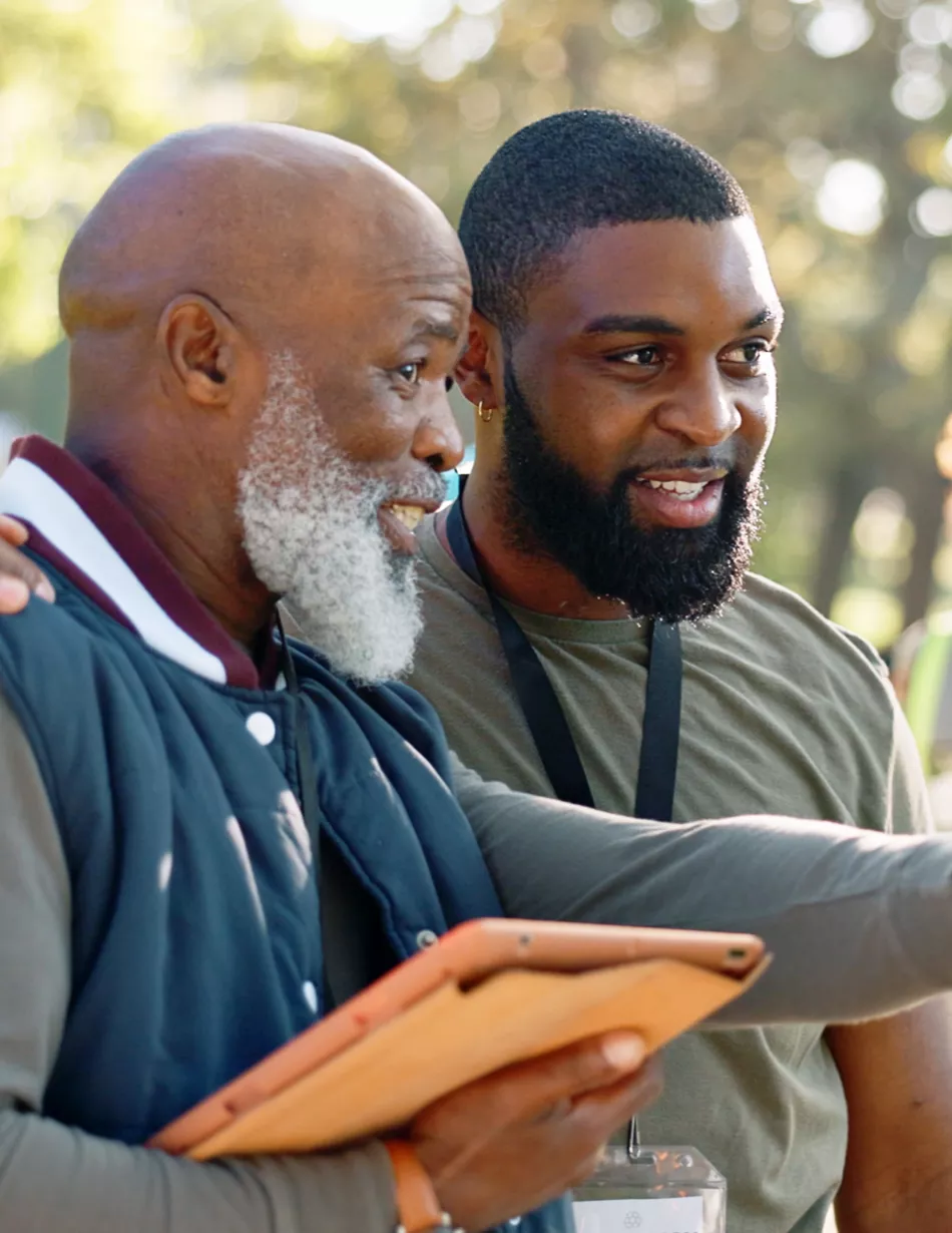 Hannan volunteering for the community.